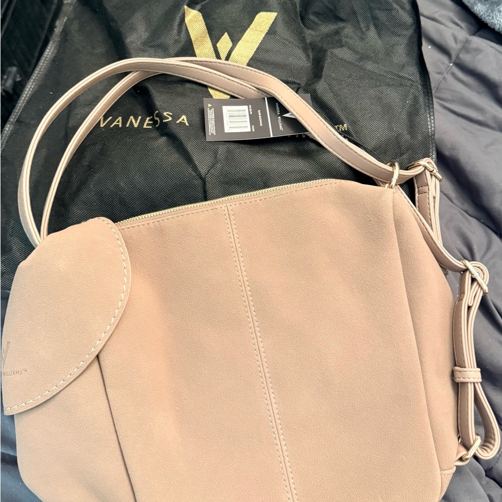 Vanessa Williams Slingback Backpack Purse Bag VW-20-FN Fawn Beige w/Dust Bag